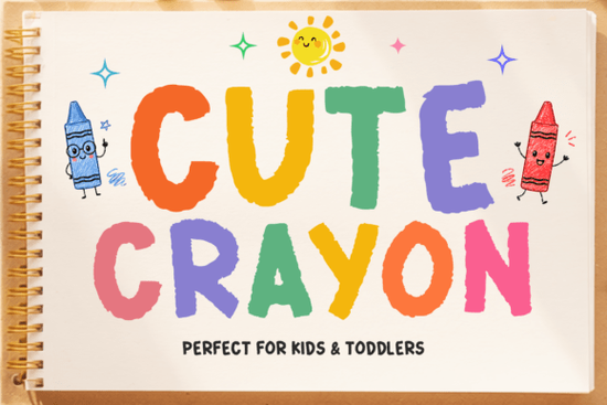 Cute Crayon Font